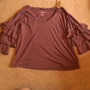 American Eagle cropped blouse